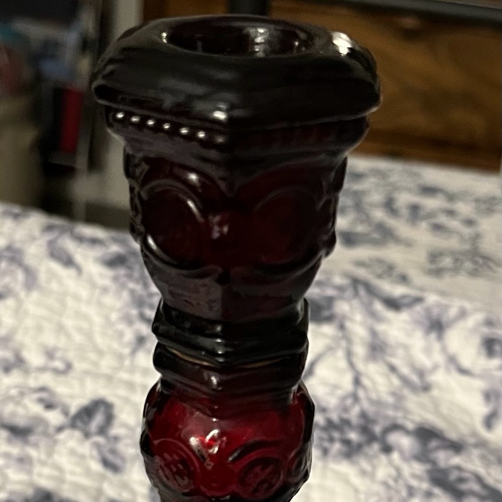 Vintage—Avon 1876 Cape Cod collection candlestick…BIRD OF PARADISE COLOG…